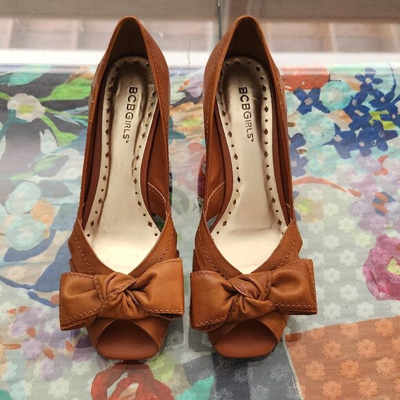 BCBGirls Black Heels with Bow_NWOT - Picture 1 of 6